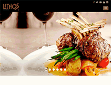 Tablet Screenshot of lithosgreekrestaurant.com